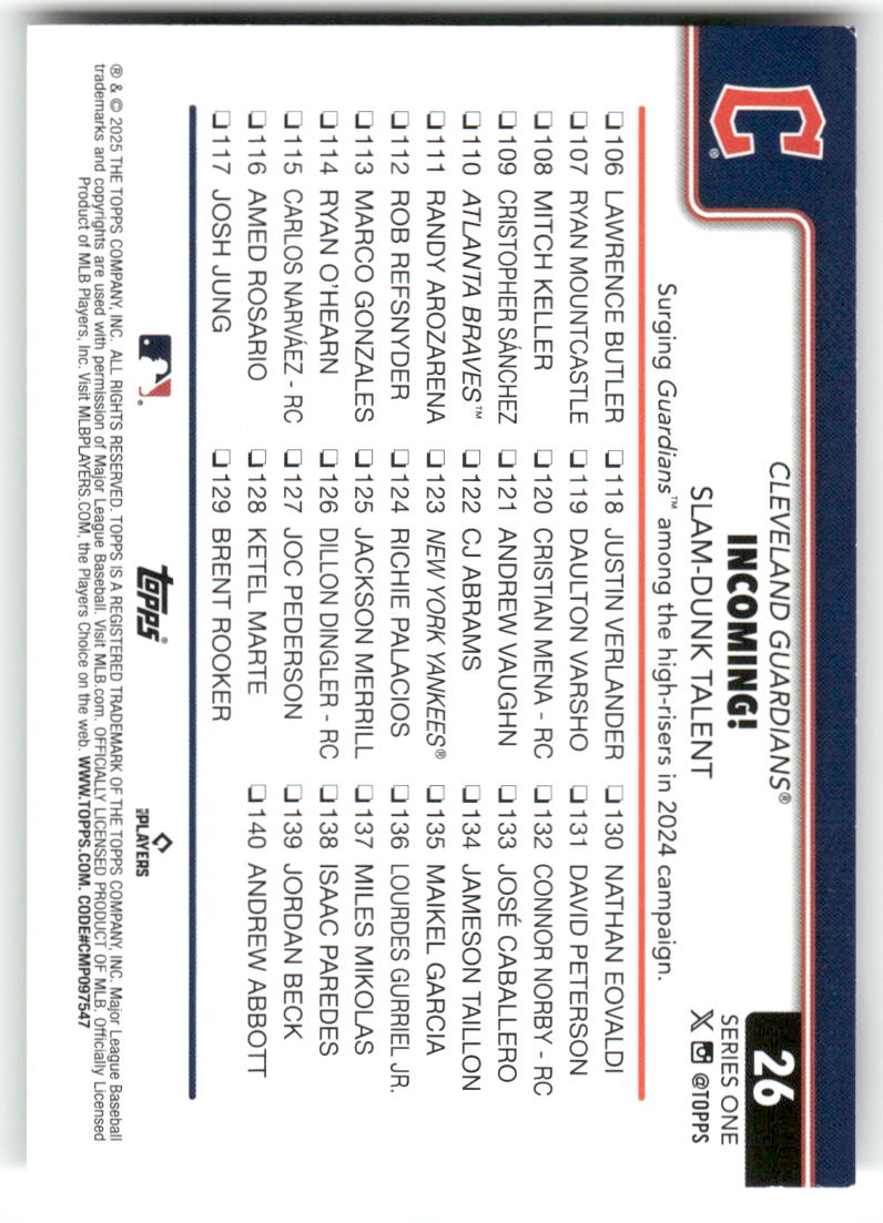 2025 Topps Baseball Series 1 (1-175) ** COMPLETE YOUR SET ** NM WITH SCANS - Picture 54 of 352