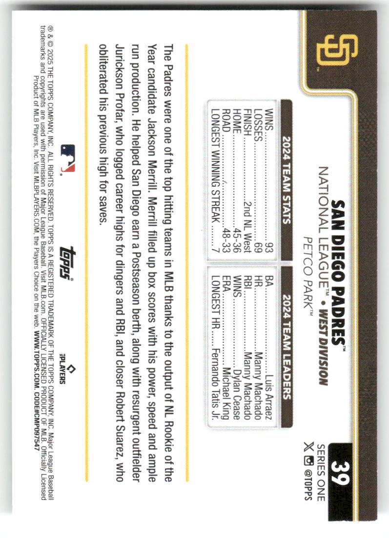 2025 Topps Baseball Series 1 (1-175) ** COMPLETE YOUR SET ** NM WITH SCANS - Picture 80 of 352