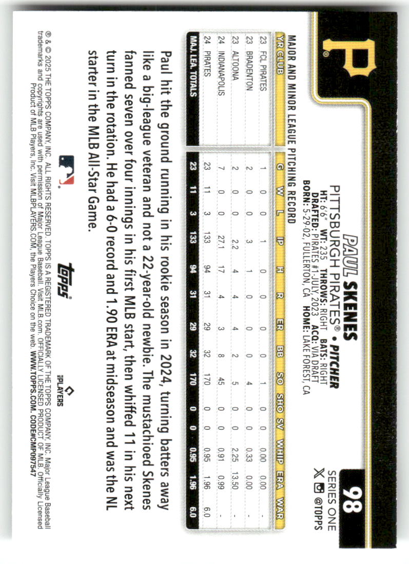 2025 Topps Baseball Series 1 (1-175) ** COMPLETE YOUR SET ** NM WITH SCANS - Picture 198 of 352