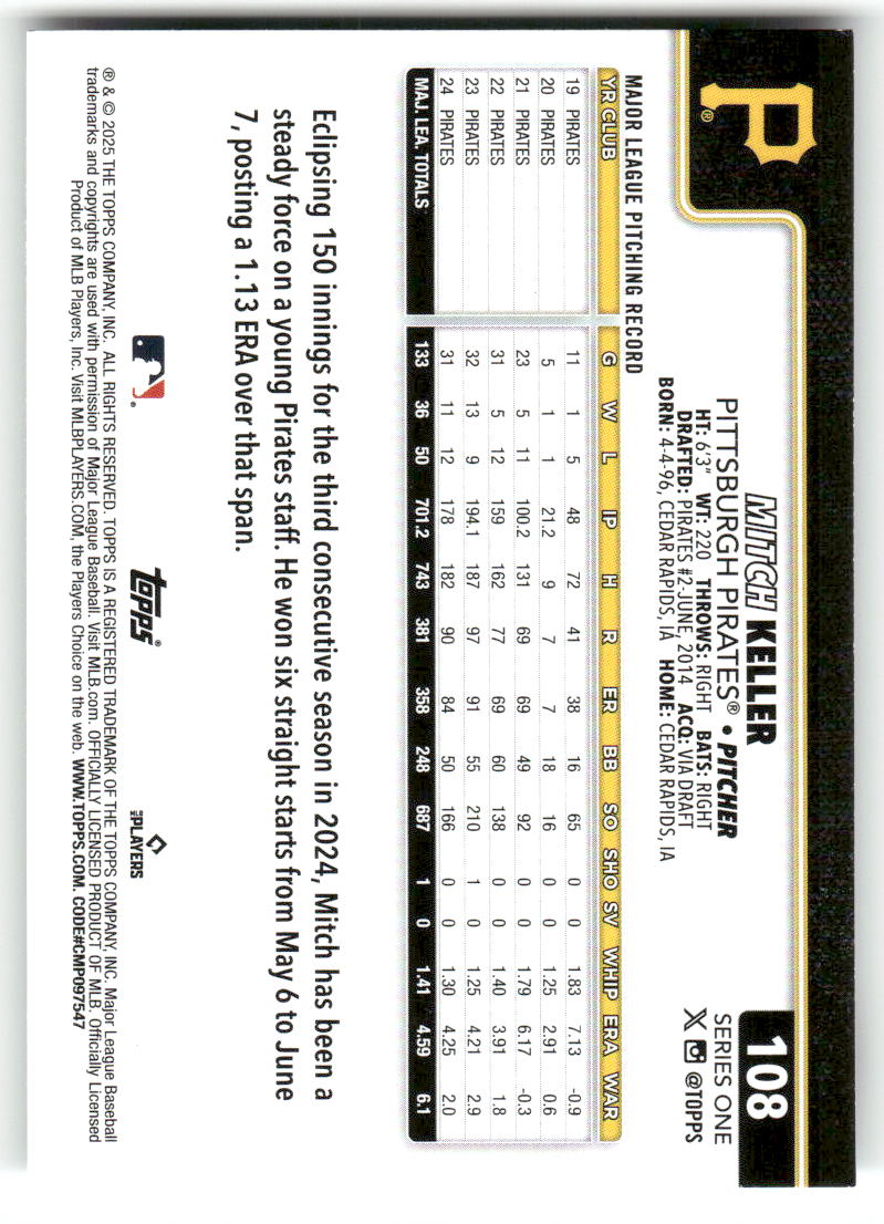 2025 Topps Baseball Series 1 (1-175) ** COMPLETE YOUR SET ** NM WITH SCANS - Picture 218 of 352