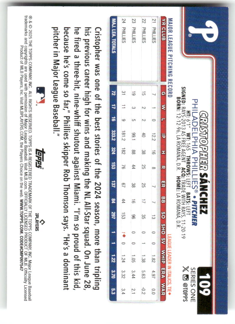 2025 Topps Baseball Series 1 (1-175) ** COMPLETE YOUR SET ** NM WITH SCANS - Picture 220 of 352
