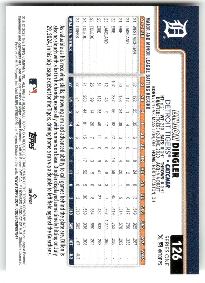 2025 Topps Baseball Series 1 (1-175) ** COMPLETE YOUR SET ** NM WITH SCANS - Picture 254 of 352