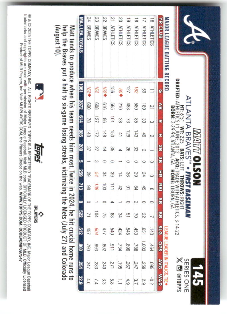 2025 Topps Baseball Series 1 (1-175) ** COMPLETE YOUR SET ** NM WITH SCANS - Picture 292 of 352