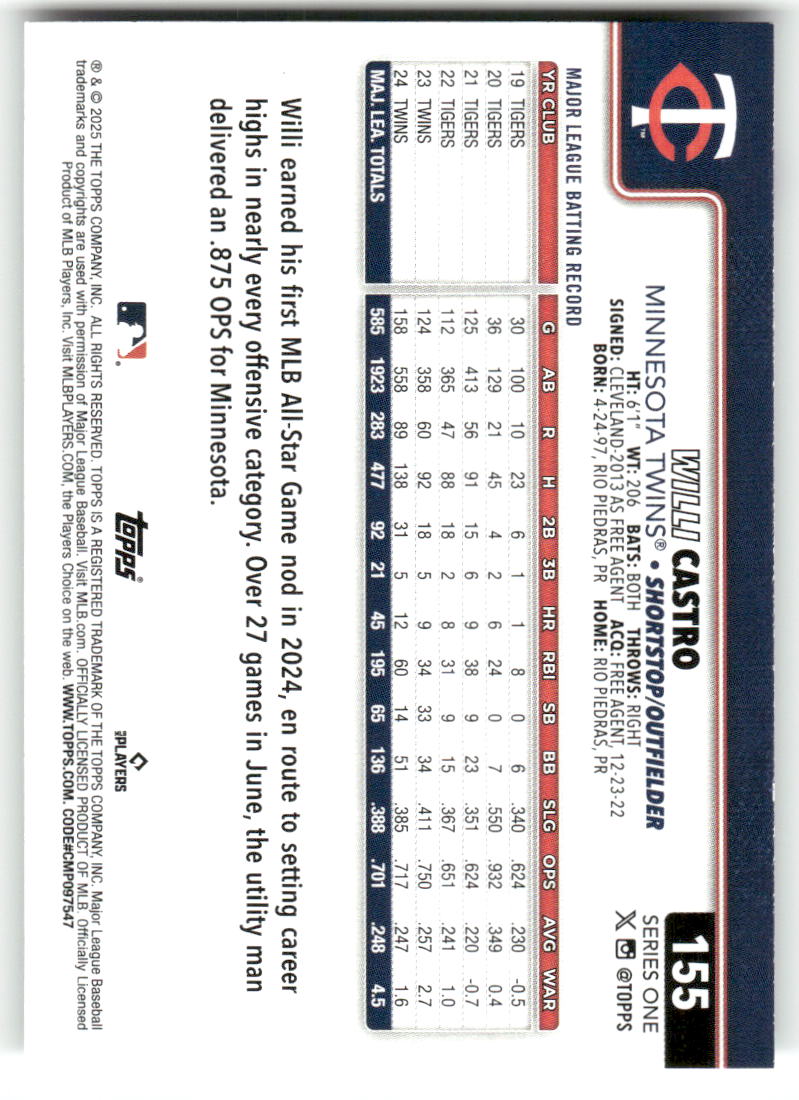 2025 Topps Baseball Series 1 (1-175) ** COMPLETE YOUR SET ** NM WITH SCANS - Picture 312 of 352