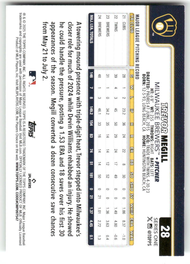 2025 Topps Baseball Series 1 (1-175) ** COMPLETE YOUR SET ** NM WITH SCANS - Picture 58 of 352