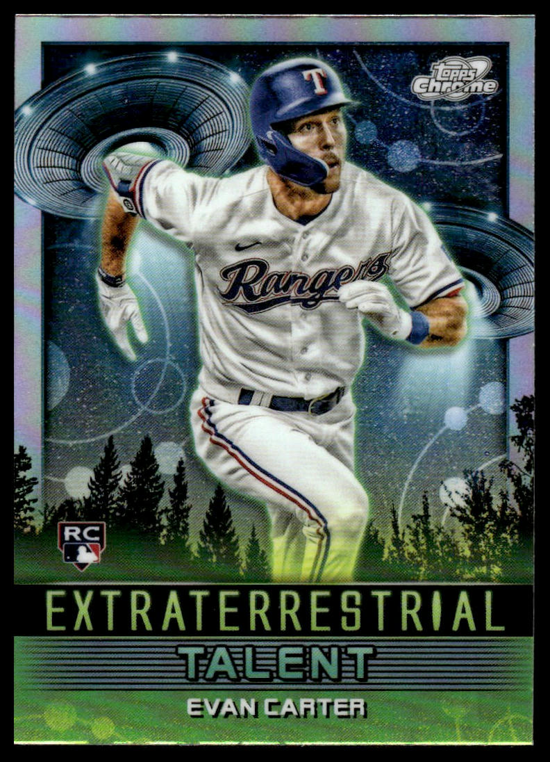 2024 Topps Chrome Cosmic #ET-19 Evan Carter Extraterrestrial Talent