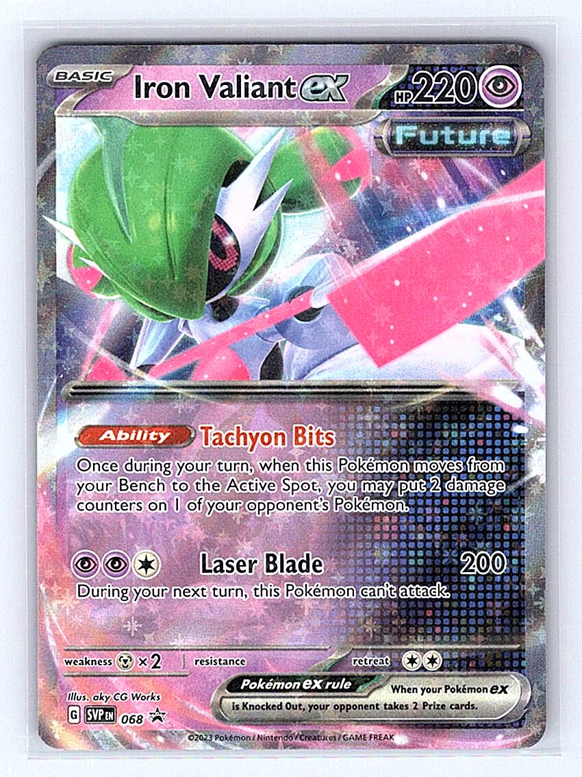 Pokemon TCG SV04: Paradox Rift #089/182 Iron Valiant ex NM