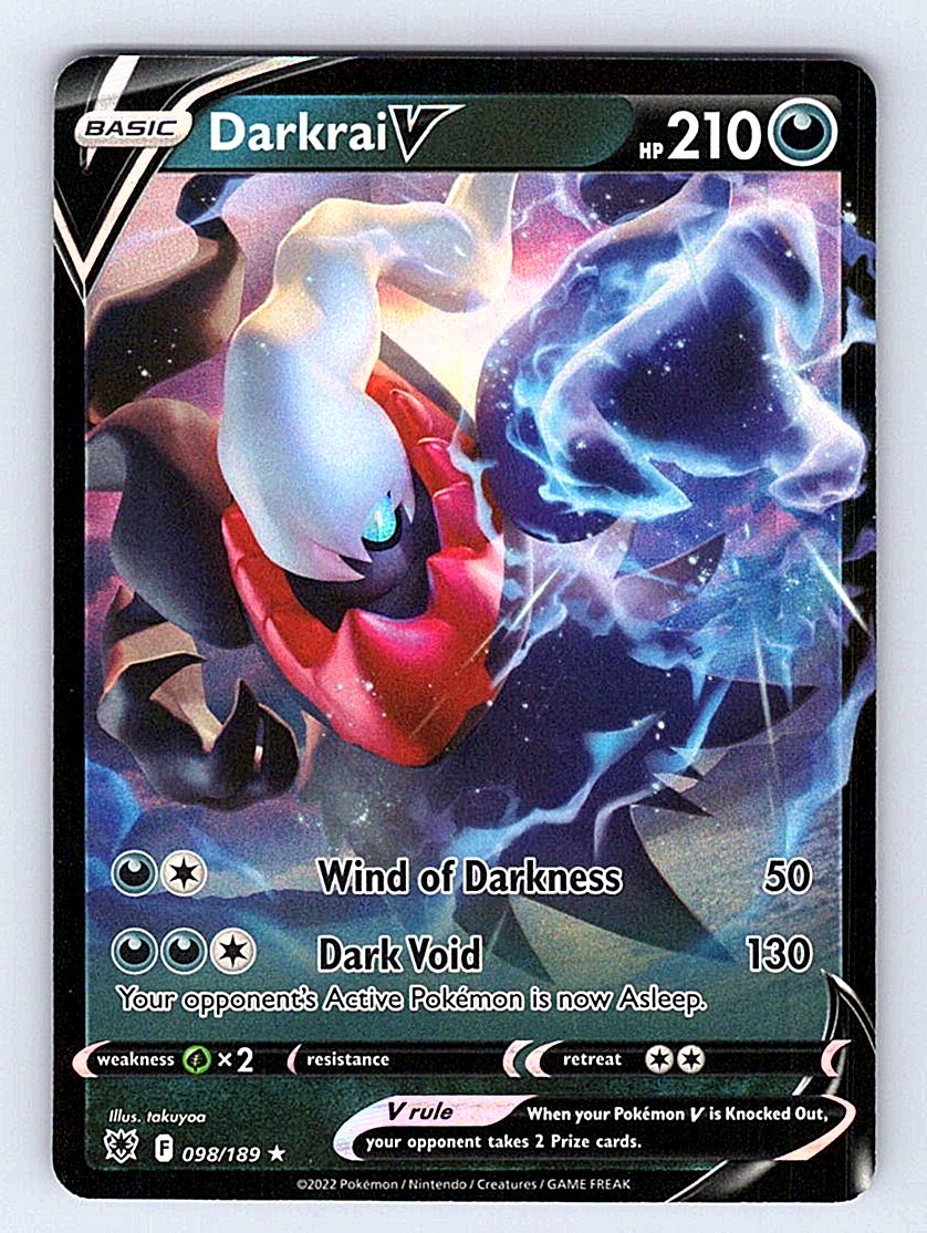 Pokemon TCG SWSH10: Astral Radiance #098/189 Darkrai V NM