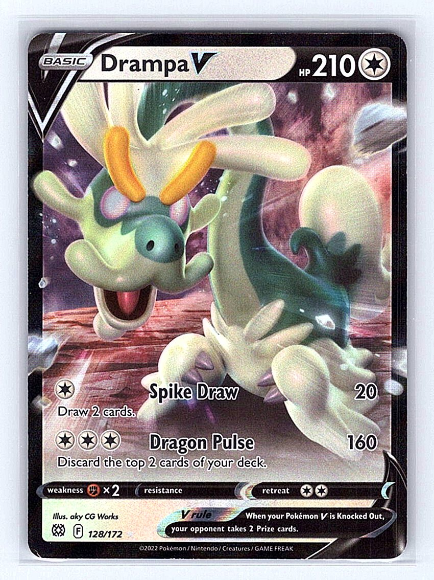Pokemon TCG SWSH09: Brilliant Stars #128/172 Drampa V NM