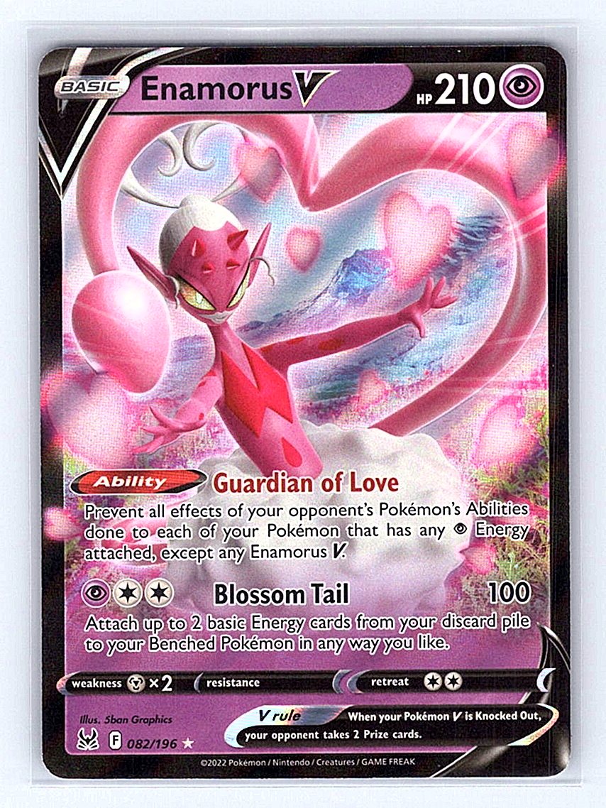 Pokemon TCG SWSH11: Lost Origin #082/196 Enamorus V NM