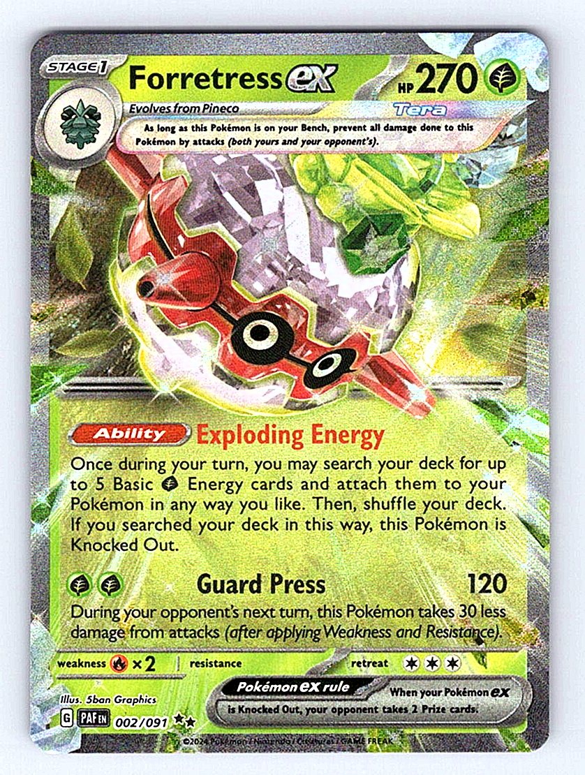 Pokemon TCG Prize Pack Series Cards #005/193 Forretress ex NM
