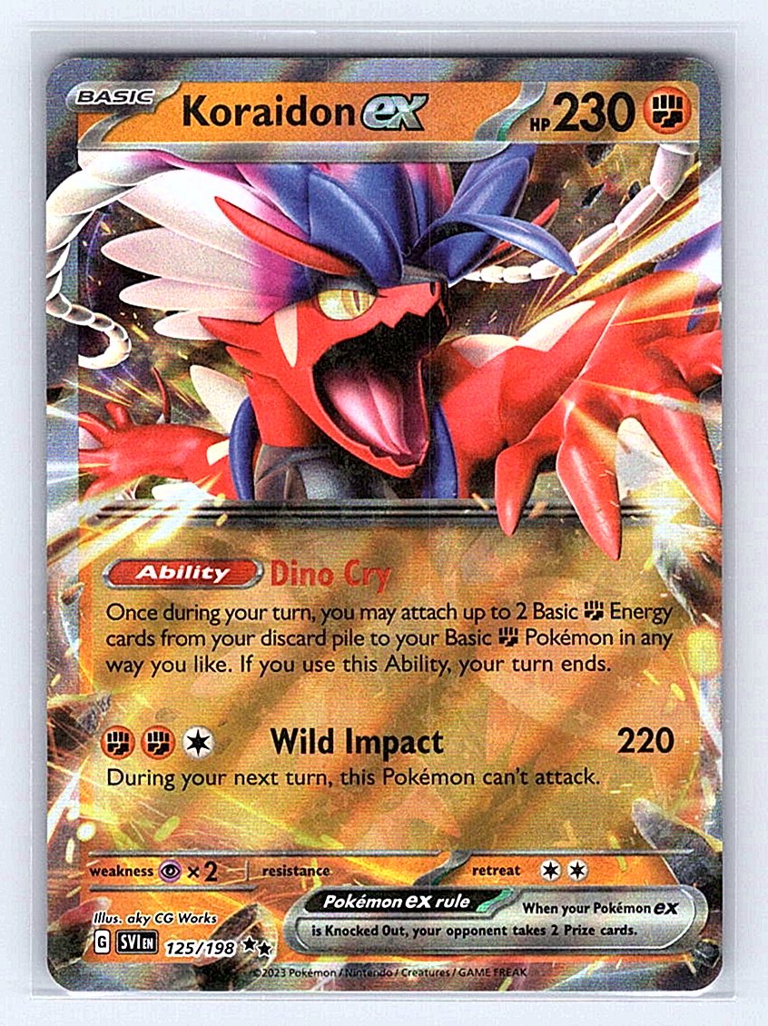Pokemon TCG SV01: Scarlet & Violet Base Set #125/198 Koraidon ex NM