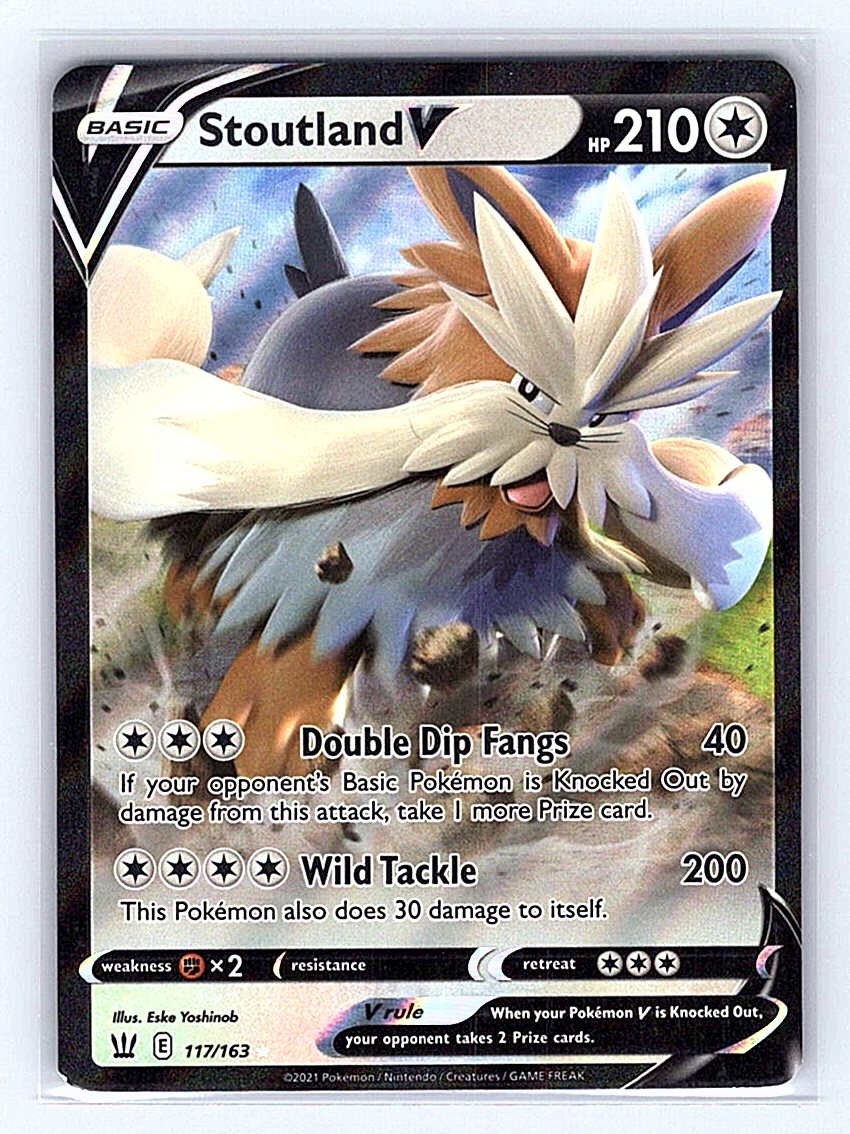 Pokemon TCG SWSH05: Battle Styles #117/163 Stoutland V NM