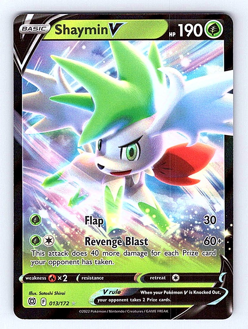 Pokemon TCG SWSH09: Brilliant Stars #013/172 Shaymin V NM
