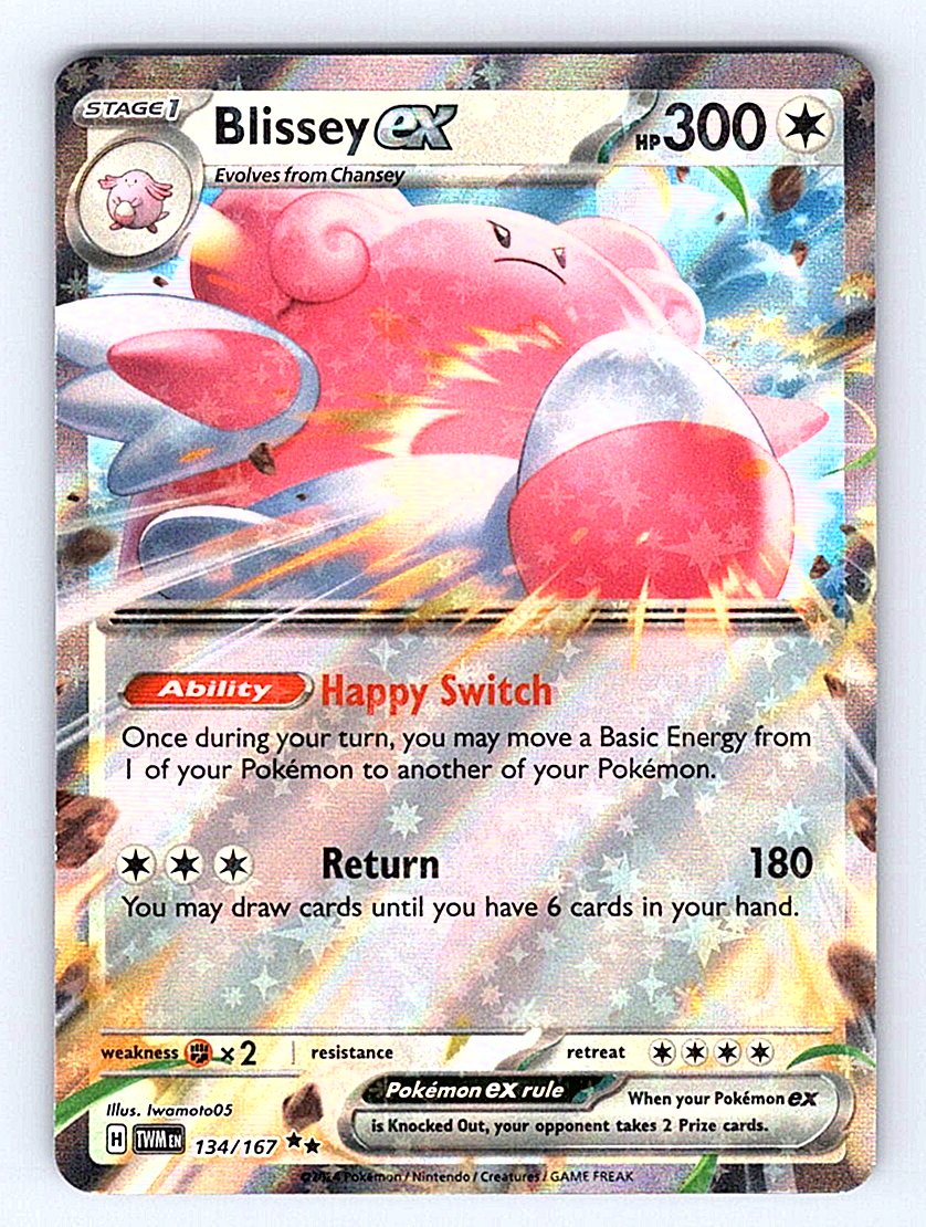 Pokemon TCG SV06: Twilight Masquerade #134/167 Blissey ex NM