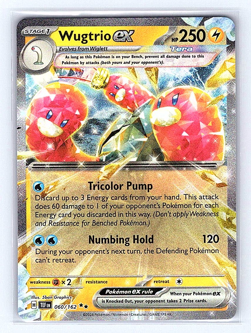 Pokemon TCG SV05: Temporal Forces #060/162 Wugtrio ex NM