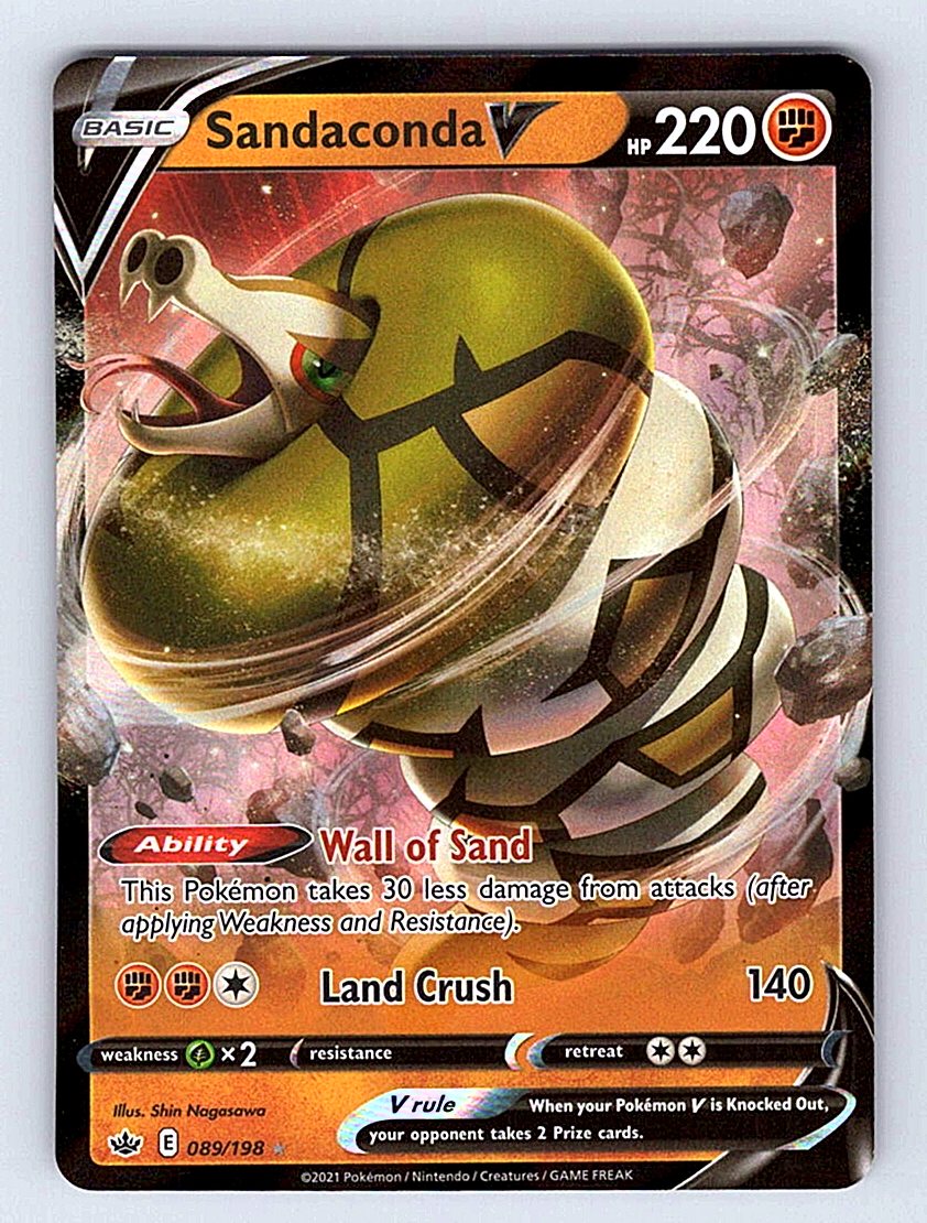 Pokemon TCG SWSH06: Chilling Reign #089/198 Sandaconda V NM
