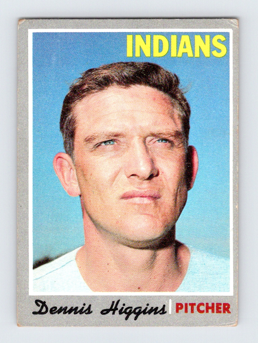 1970 Topps #257 Dennis Higgins - Picture 1 of 2