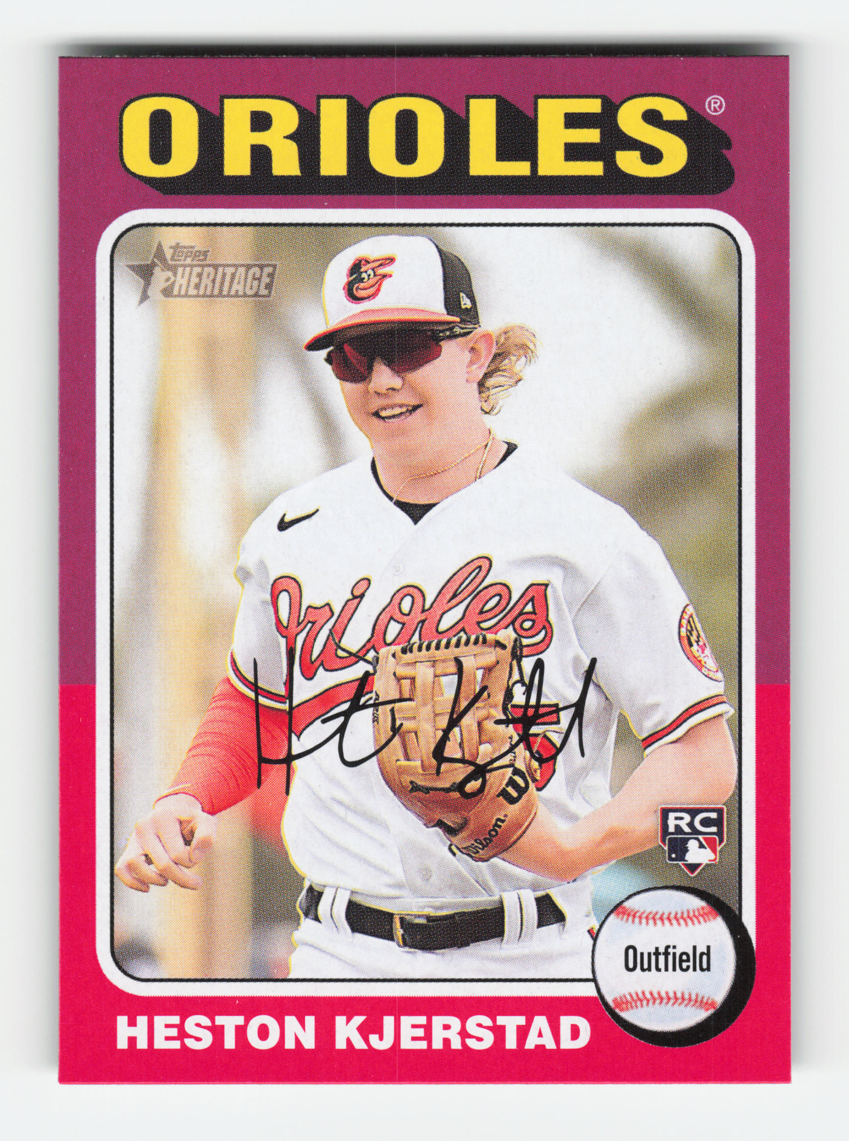 2024 Topps Heritage #327 Heston Kjerstad RC Near Mint or Better - Picture 1 of 2