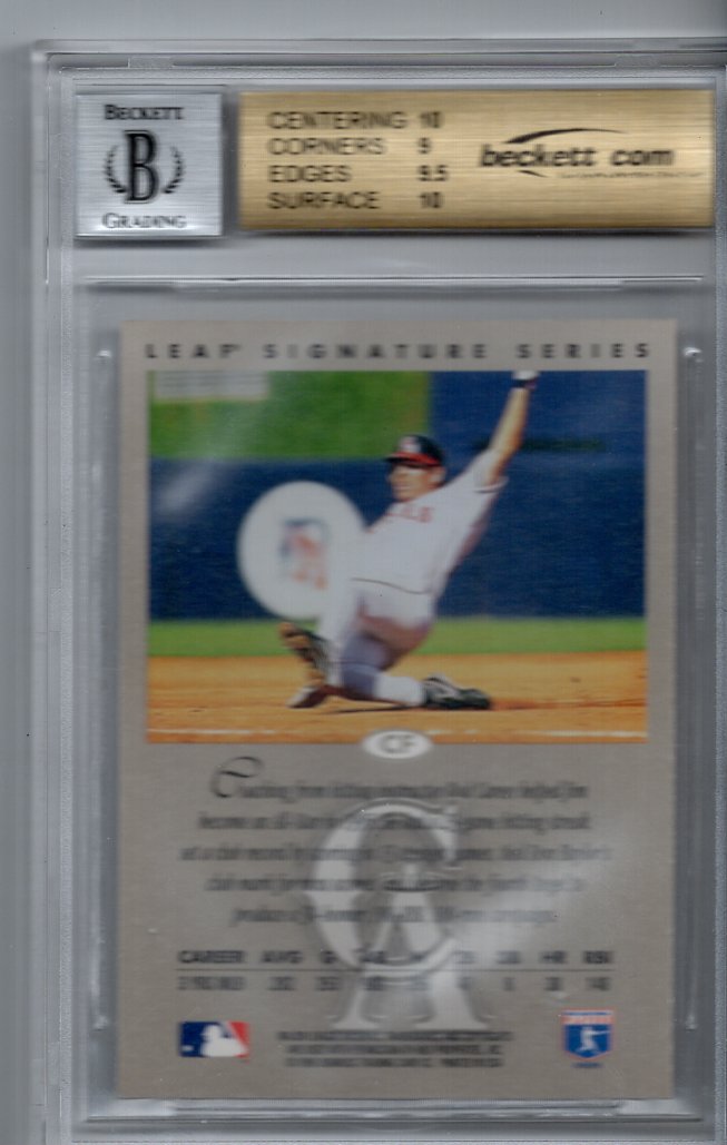 1996 Leaf Signature Autographs #62 Jim Edmonds BGS 9.5 - Picture 2 of 2