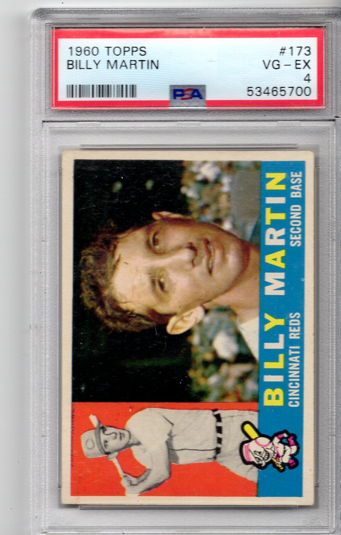 1960 Topps #173 Billy Martin PSA 4 - Picture 1 of 2