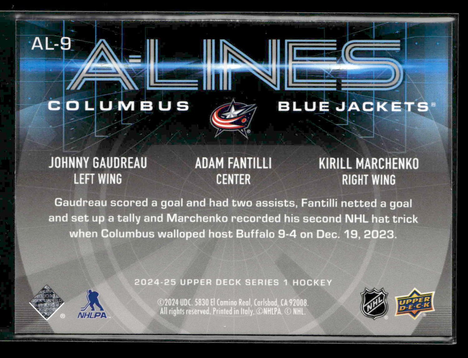2024-25 Upper Deck Series 1 A-Lines You Pick Your Card! - Bild 4 von 12