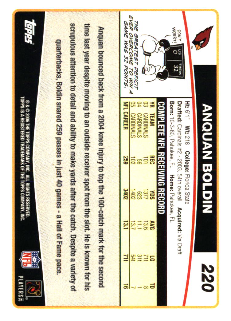 Arizona Cardinals Football Cards Choose From 250s Players Qty Discount Part 1 - Picture 69 of 167