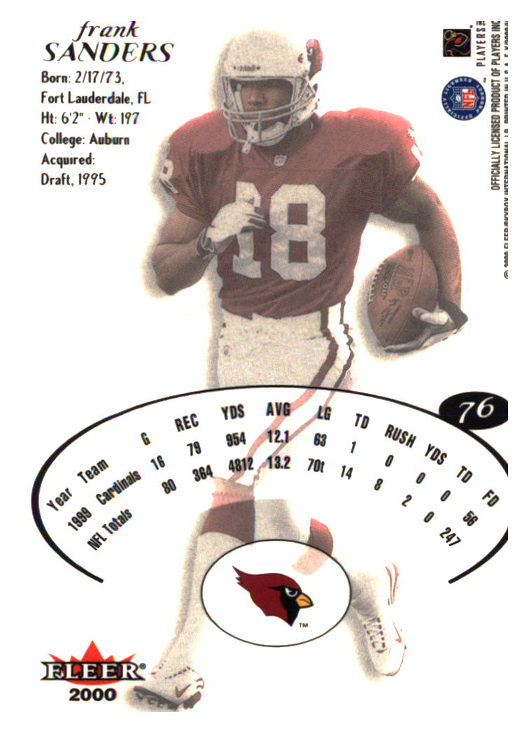 Arizona Cardinals Football Cards Choose From 250s Players Qty Discount Part 1 - Picture 95 of 167