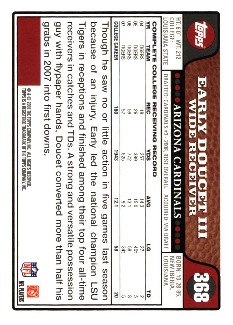 Arizona Cardinals Football Cards Choose From 250s Players Qty Discount Part 1 - Picture 97 of 167