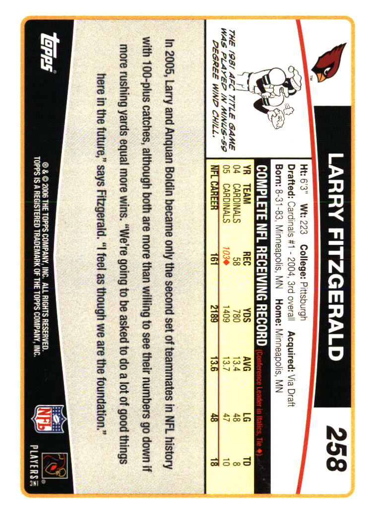 Arizona Cardinals Football Cards Choose From 250s Players Qty Discount Part 1 - Picture 115 of 167