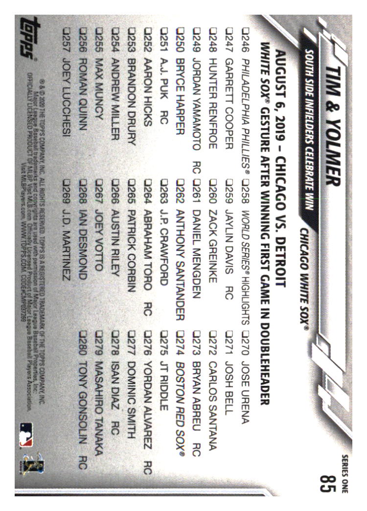 Chicago White Sox Baseball Cards - Choose from 100s Player Qty Discount - Part 1 - Picture 59 of 497