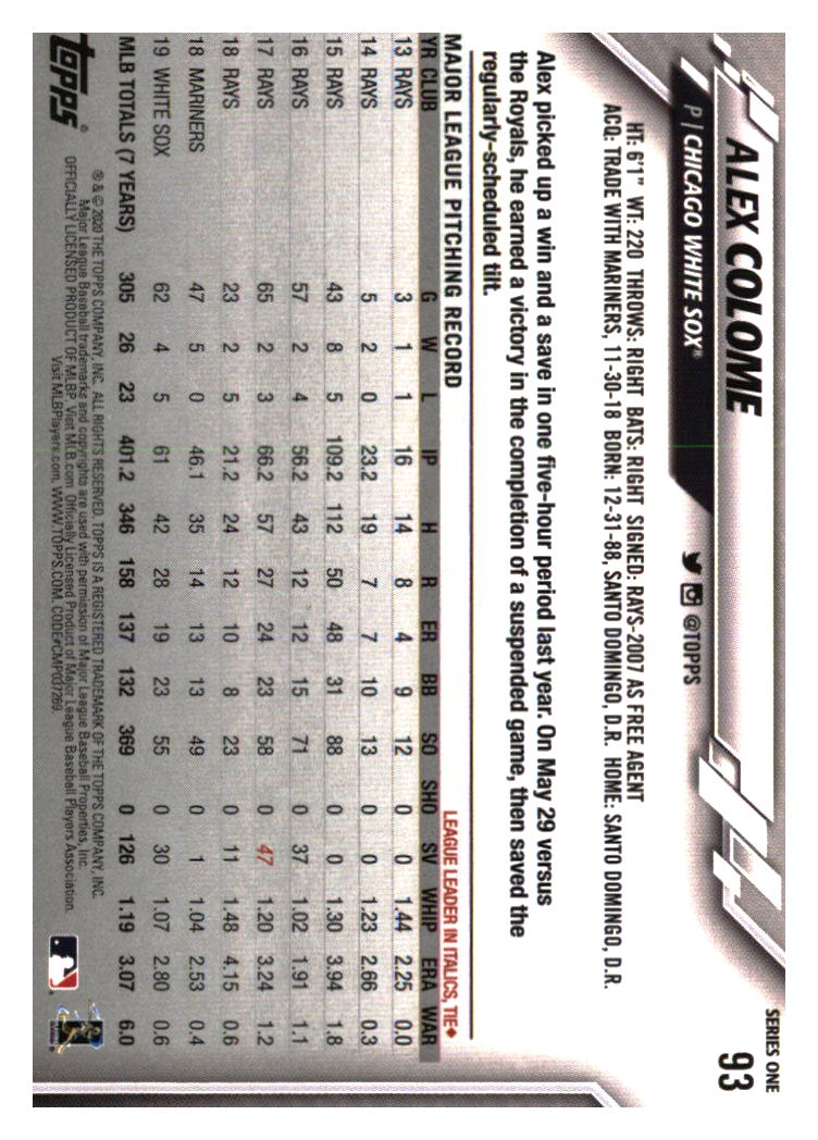 Chicago White Sox Baseball Cards - Choose from 100s Player Qty Discount - Part 1 - Picture 63 of 497