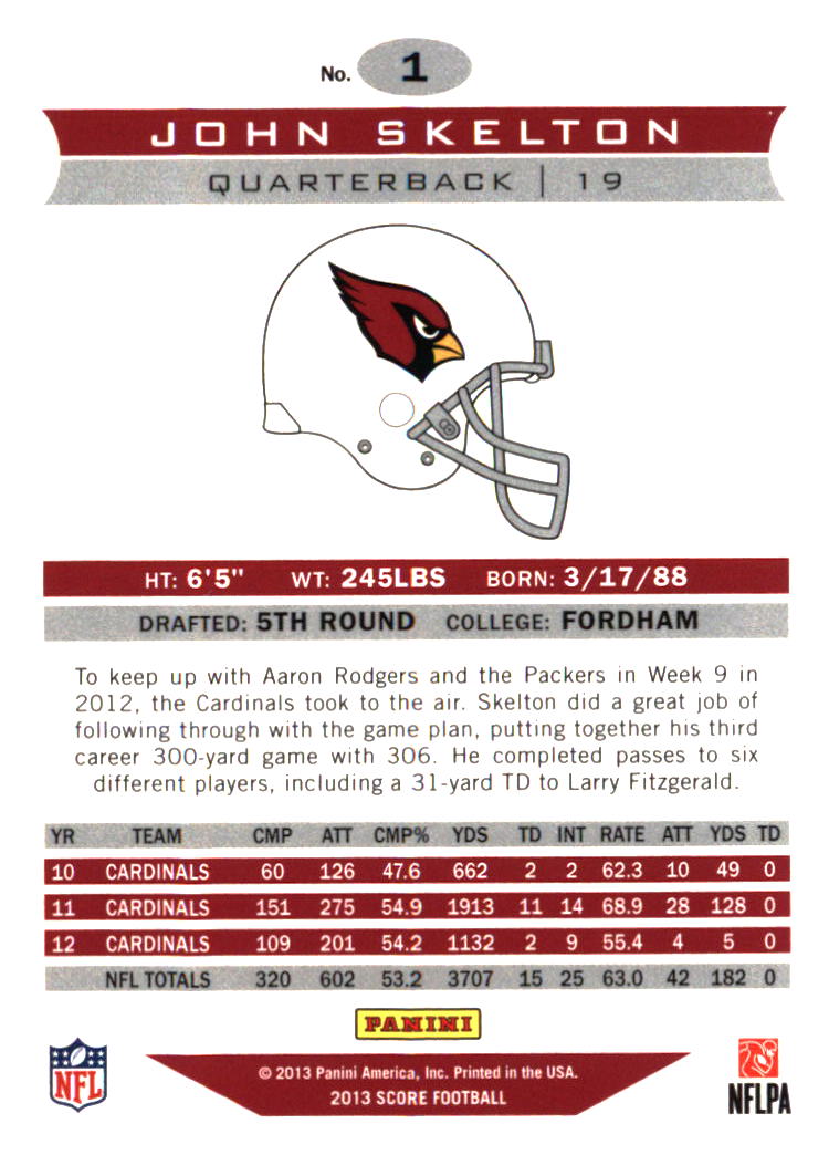 Arizona Cardinals Football Cards Choose From 250s Players Qty Discount Part 1 - Picture 127 of 167