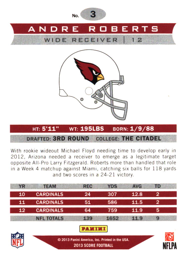 Arizona Cardinals Football Cards Choose From 250s Players Qty Discount Part 1 - Picture 129 of 167