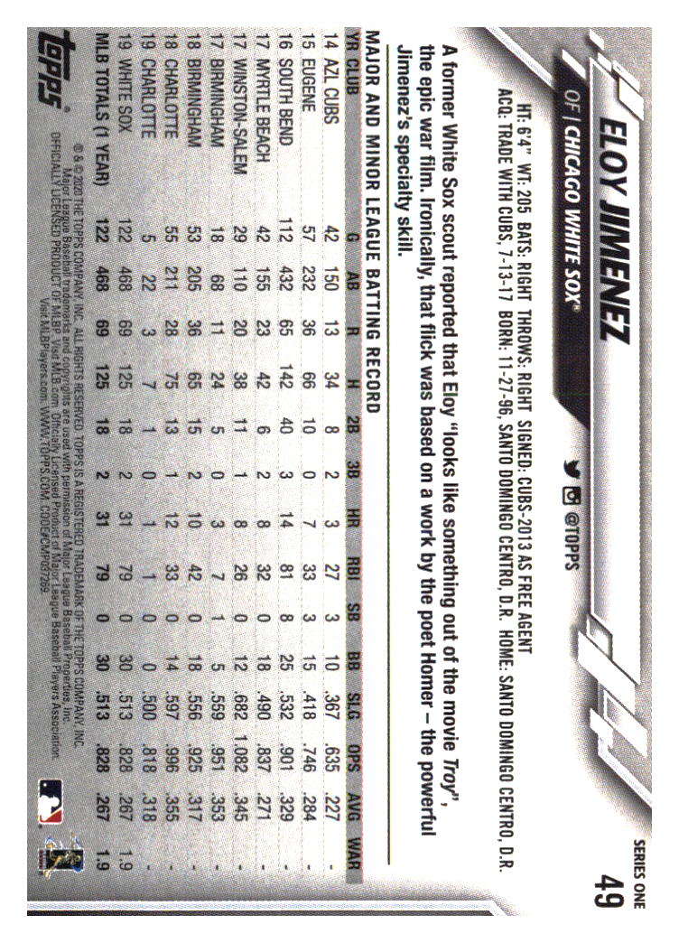 Chicago White Sox Baseball Cards - Choose from 100s Player Qty Discount - Part 1 - Picture 89 of 497