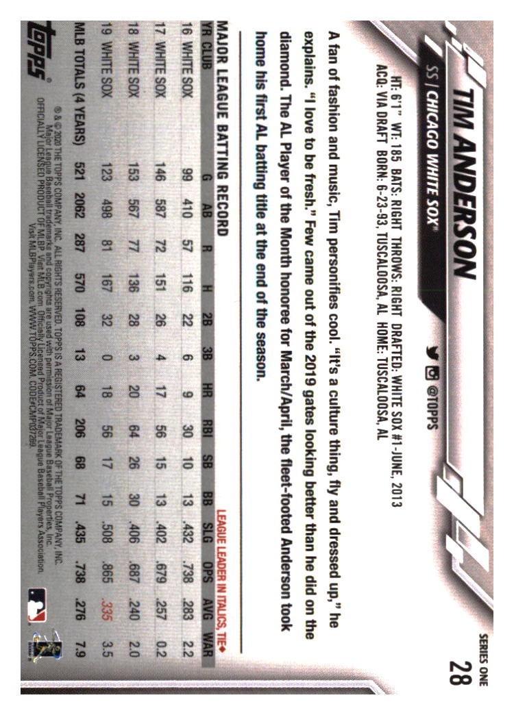 Chicago White Sox Baseball Cards - Choose from 100s Player Qty Discount - Part 1 - Picture 91 of 497