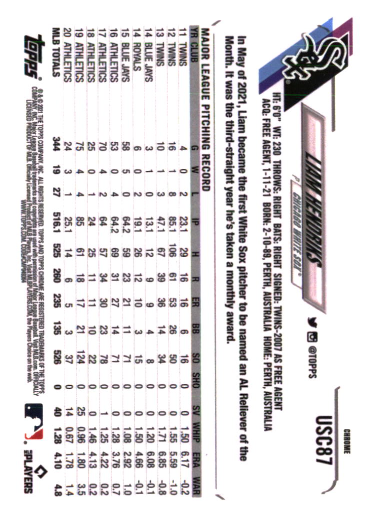 Chicago White Sox Baseball Cards - Choose from 100s Player Qty Discount - Part 1 - Picture 167 of 497