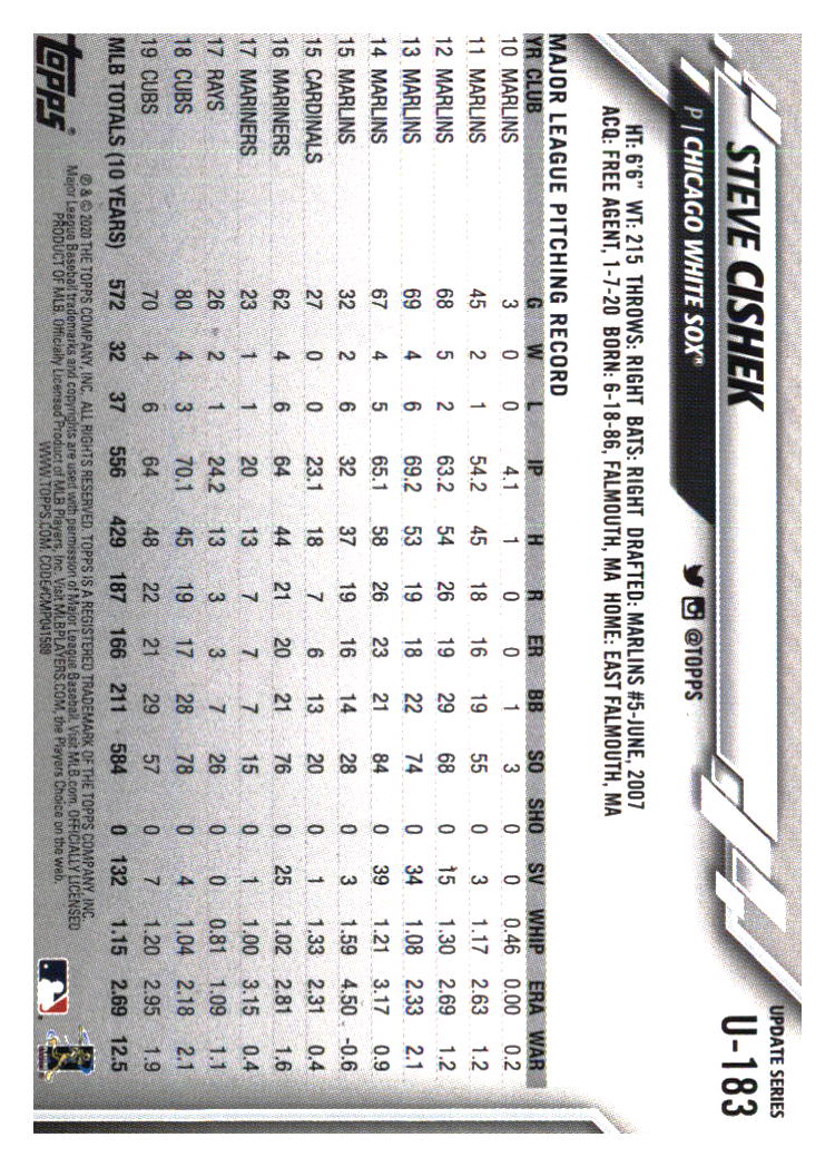 Chicago White Sox Baseball Cards - Choose from 100s Player Qty Discount - Part 1 - Picture 169 of 497