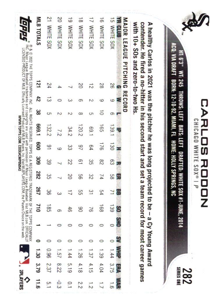 Chicago White Sox Baseball Cards - Choose from 100s Player Qty Discount - Part 1 - Picture 177 of 497