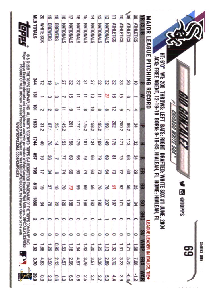 Chicago White Sox Baseball Cards - Choose from 100s Player Qty Discount - Part 1 - Picture 193 of 497