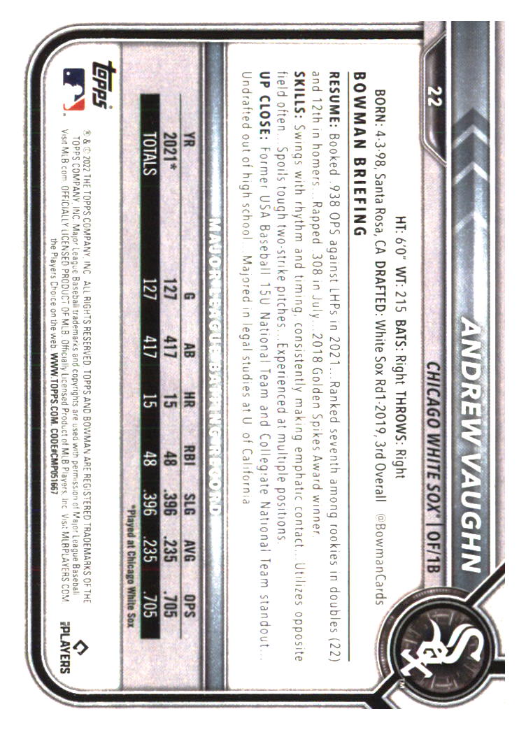 Chicago White Sox Baseball Cards - Choose from 100s Player Qty Discount - Part 1 - Picture 217 of 497