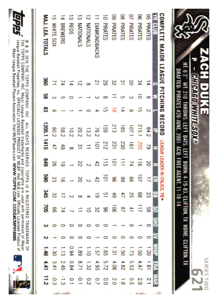 Chicago White Sox Baseball Cards - Choose from 100s Player Qty Discount - Part 1 - Picture 257 of 497