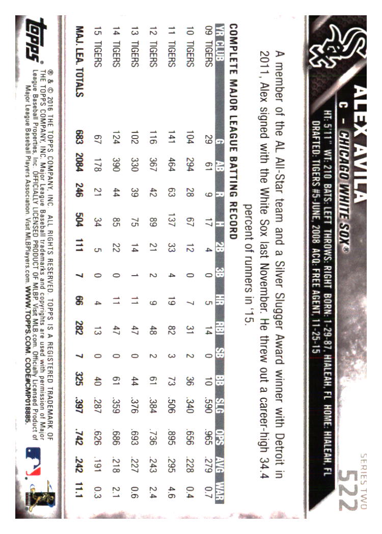 Chicago White Sox Baseball Cards - Choose from 100s Player Qty Discount - Part 1 - Picture 259 of 497