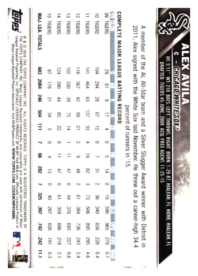 Chicago White Sox Baseball Cards - Choose from 100s Player Qty Discount - Part 1 - Picture 269 of 497
