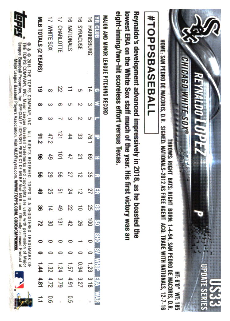 Chicago White Sox Baseball Cards - Choose from 100s Player Qty Discount - Part 1 - Picture 283 of 497