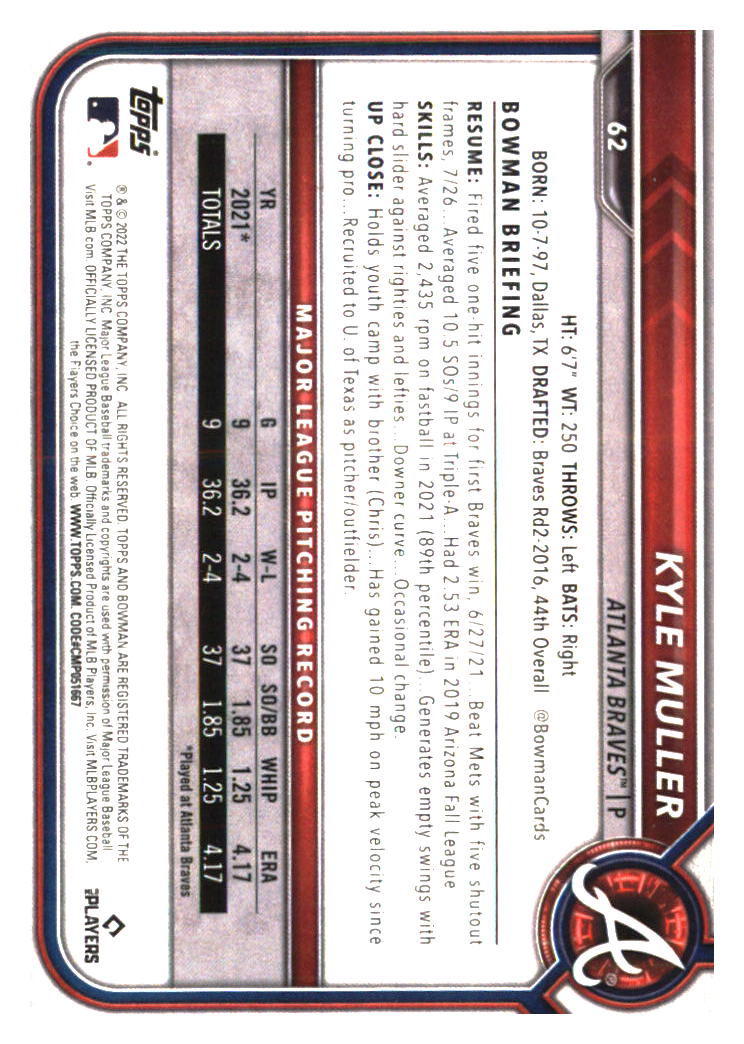 Atlanta Braves Baseball Cards - Choose from 100s Quantity Discount Part 2 - Picture 359 of 491