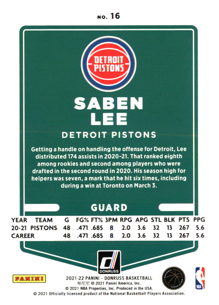 Detroit Pistons Basketball Cards - Choose from 100s Player Qty Discount - Part 1 - Picture 357 of 389