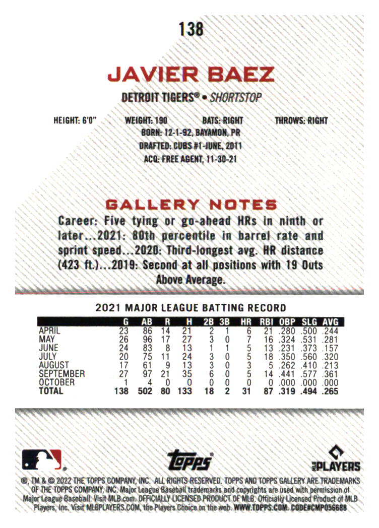 Detroit Tigers Baseball Cards - Choose from 100s Player Qty Discount - Part 3 - Picture 179 of 489