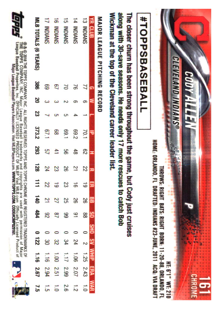 Cleveland Indians Baseball Cards - Choose from 100s Quantity Discount Part 3 - Picture 323 of 501