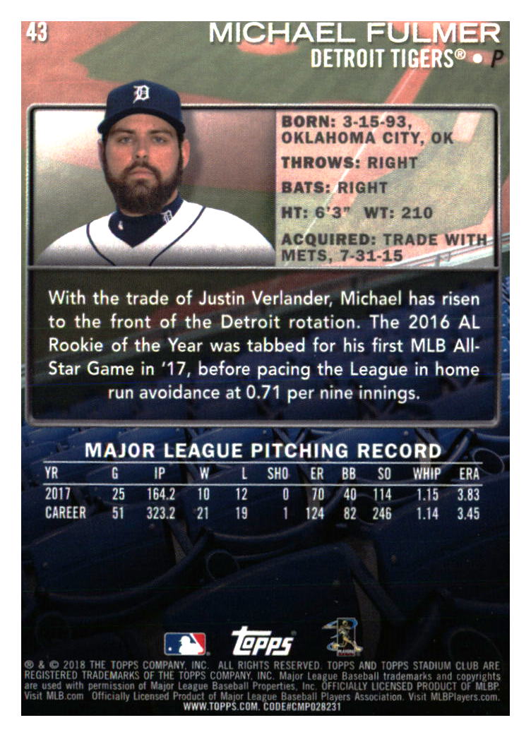 Detroit Tigers Baseball Cards - Choose from 100s Player Qty Discount - Part 3 - Picture 233 of 489
